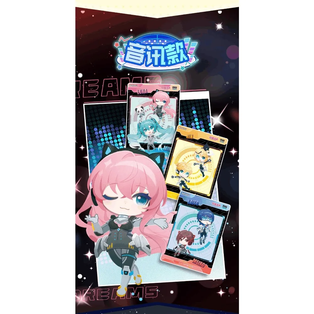 Nuevas tarjetas de colección Kayou genuinas de Hatsune Miku Future with You, serie de fotos de concierto, tarjetas con dijes de cantante Virtual Idol, regalos para niños