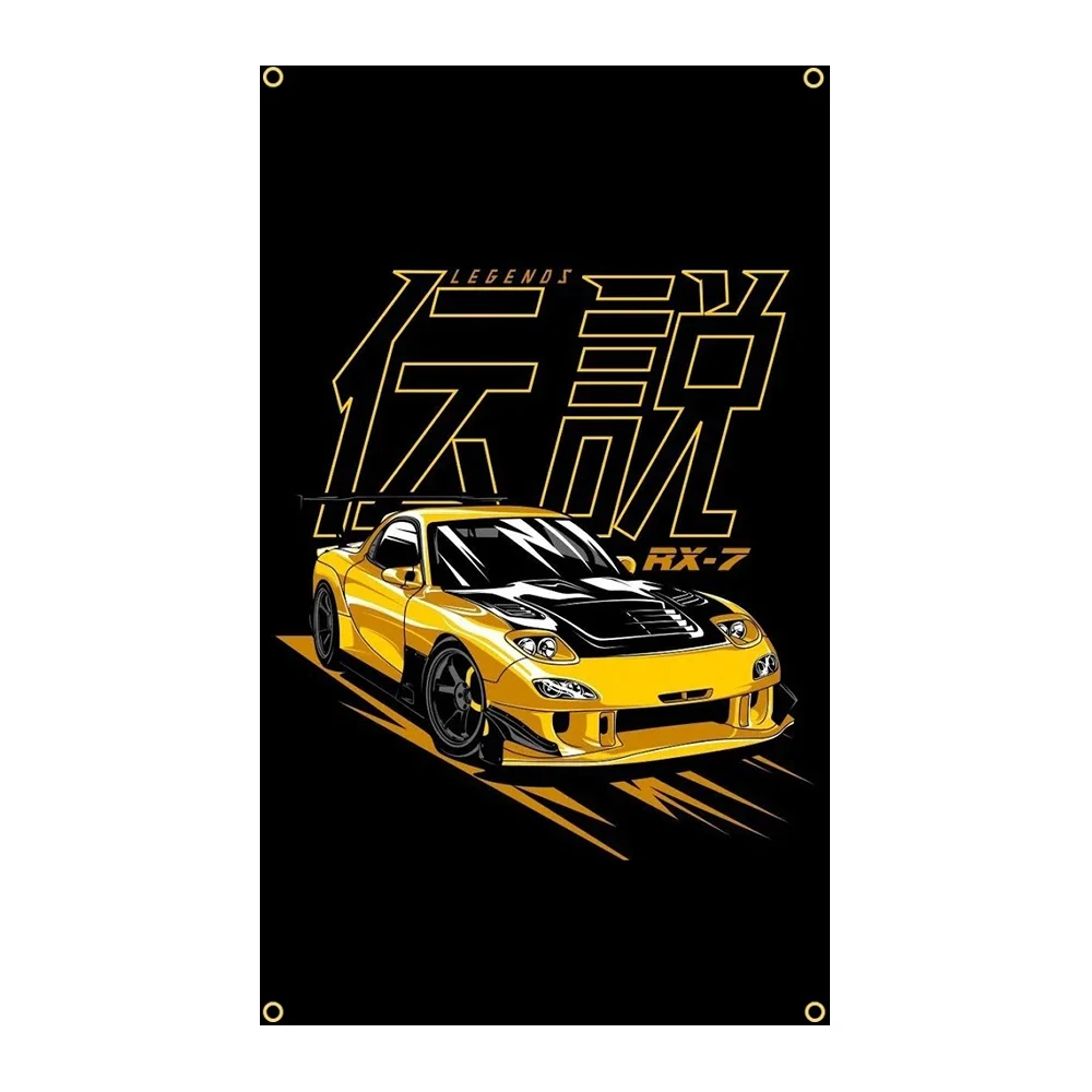 90x150cm Mazdas RX-7 MX-5 Car Flag Polyester Decoration Banner Tapestry Jemony