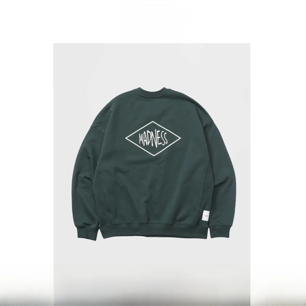 

Классическая круглая толстовка с ромбовидным принтом Ne, мужская толстовка из чистого хлопка Cleanfit Sle Long Sve, обычная длина, китайский заказ