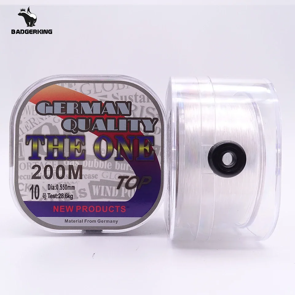 Ligne de pêche à revêtement fluorocarbone, 200m, blanc, marron, descente, haute conversion, 02/10/2018, faible élasticité, carpe mono