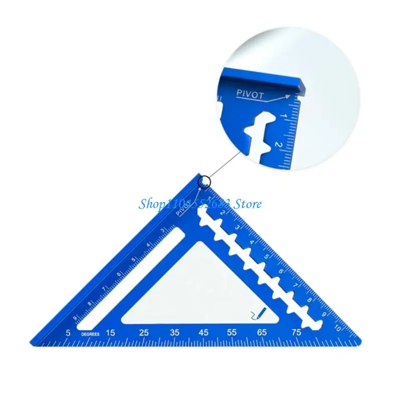 

Y6GD 4inch Aluminum Miter Triangle Ruler 45 Degree/90 Degree Woodworking Square