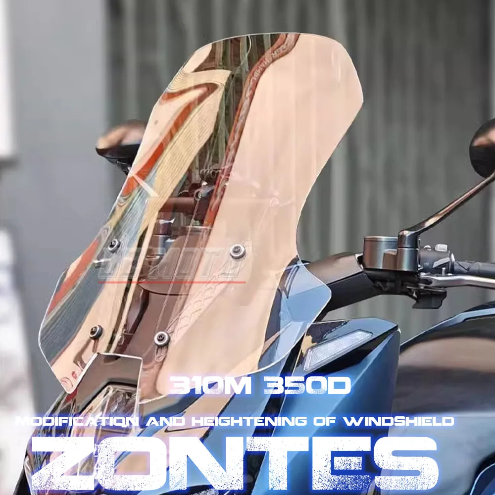 

FOR ZONTES 310M ZT310M Acrylic Heightened Modified Windshield Windshield Heightened Chest Guard Front Windshield