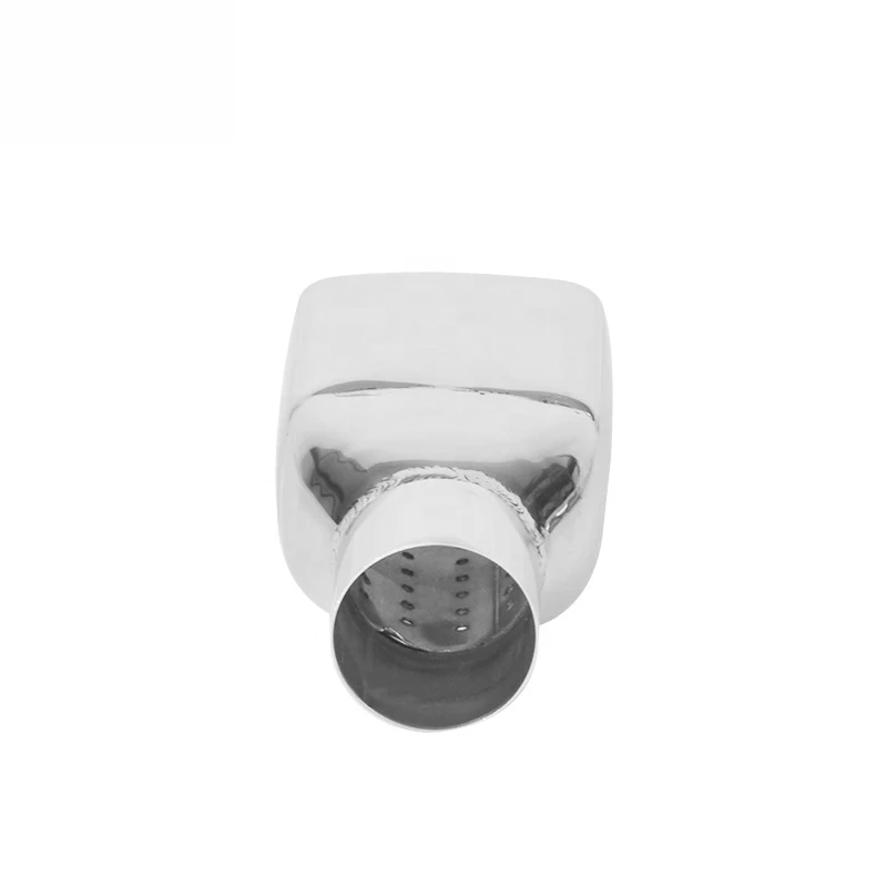 High Quality Mirror Polished Square Stainless Steel Exhaust Tail Tip Universal Vehicles