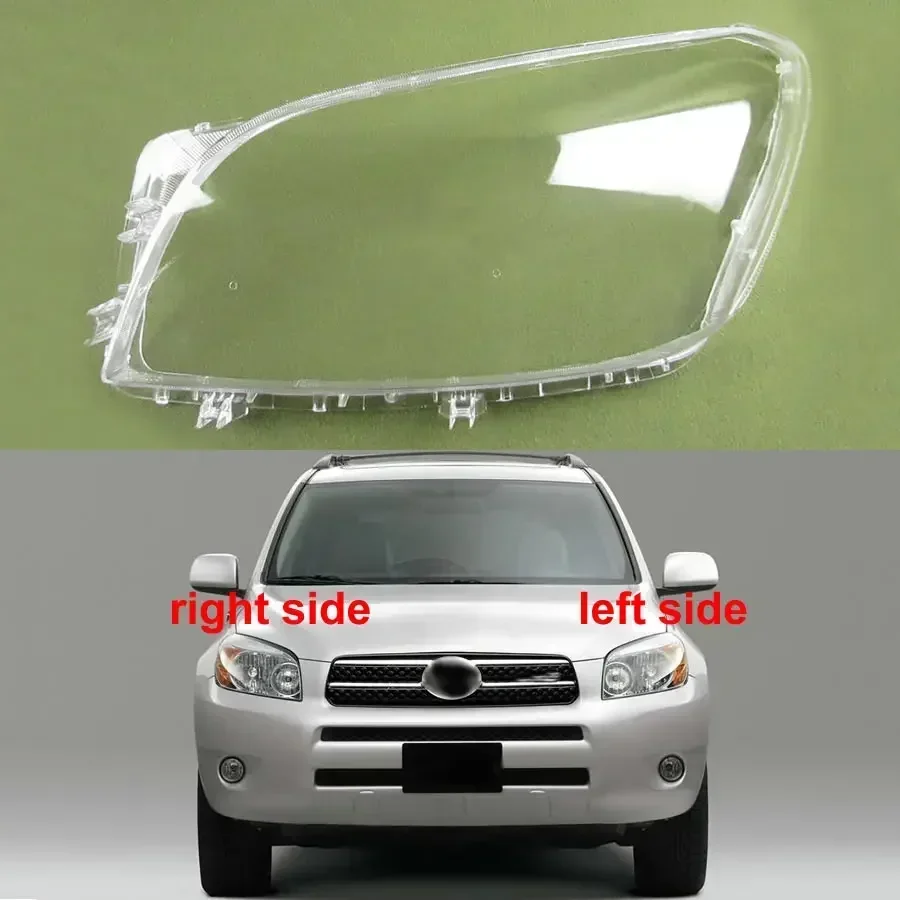 For Toyota RAV 4 RAV4 2005-2008 Front Headlamp Cover Transparent Headlight Shell Lens Plexiglass Replace Original Lampshade