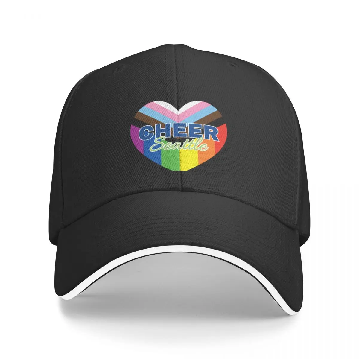 Cheer Seattle - Progressive Pride Love Baseball Cap Military Cap Man tea Hat For Girls Men's