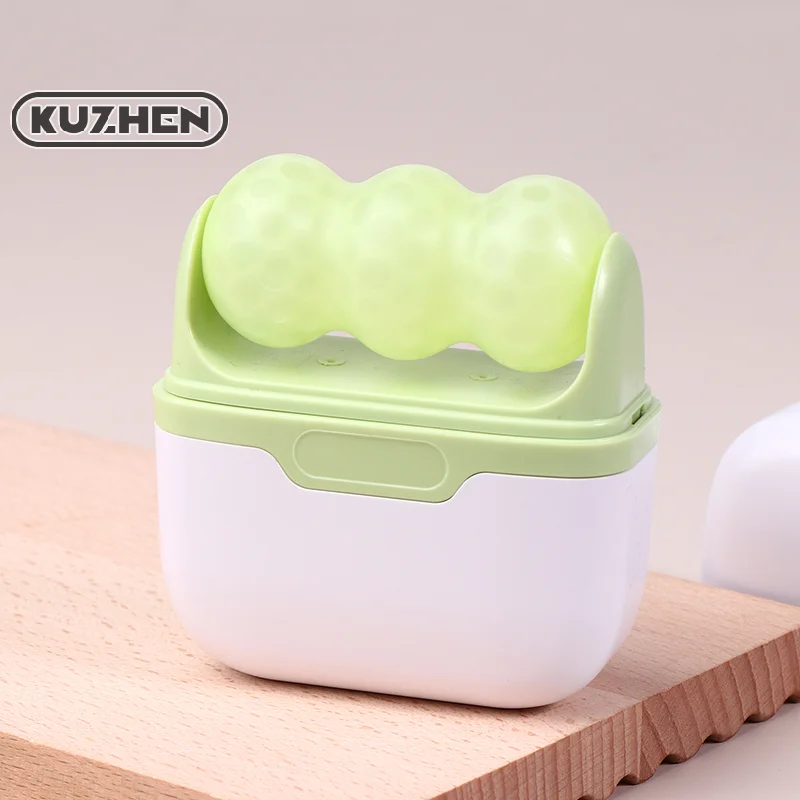 

Double-headed Facial Ice Roller, Used For Facial And Head Massage, Made Of Resin Material, Without Fragrance And Battery