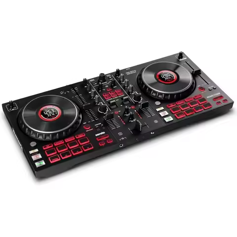 US Shipping Mixtrack Platinum FX Serato DJ Controller with Jog Wheel Display 4 Deck Mixer