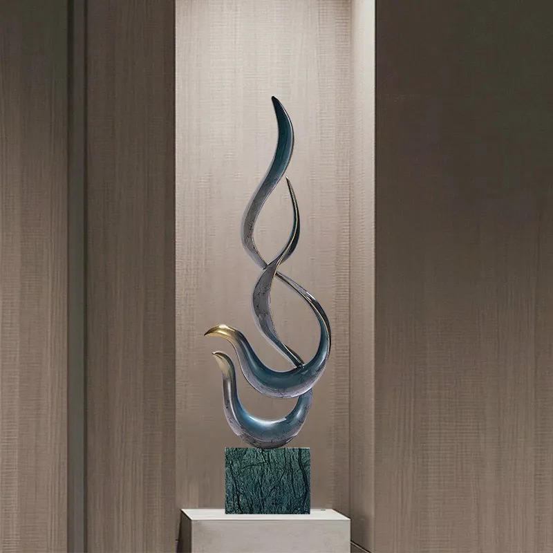 Light luxury art ornaments enter the door entrance office living room lucky decoration opening gift
