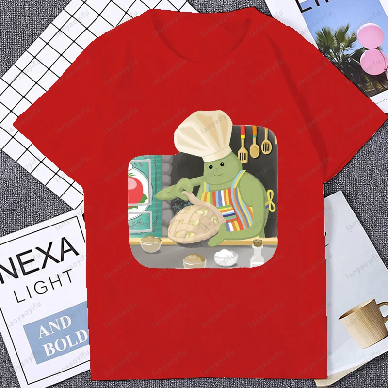 Funny Tiny Chef Meme Graphic Printed T-Shirt Casual Fashion Loose Harajuku Man Streetwear Breathe Comfort Hip Hop Women Tshirt