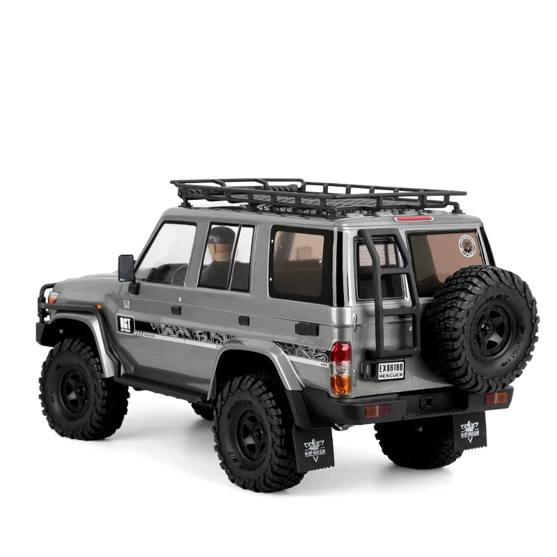RGT 1/10 Scale Remote Control Rock Crawler EX86190 Rescuer LC76 Four Wheel Drive Realistic All Terrain Off Road Hobby Model Car