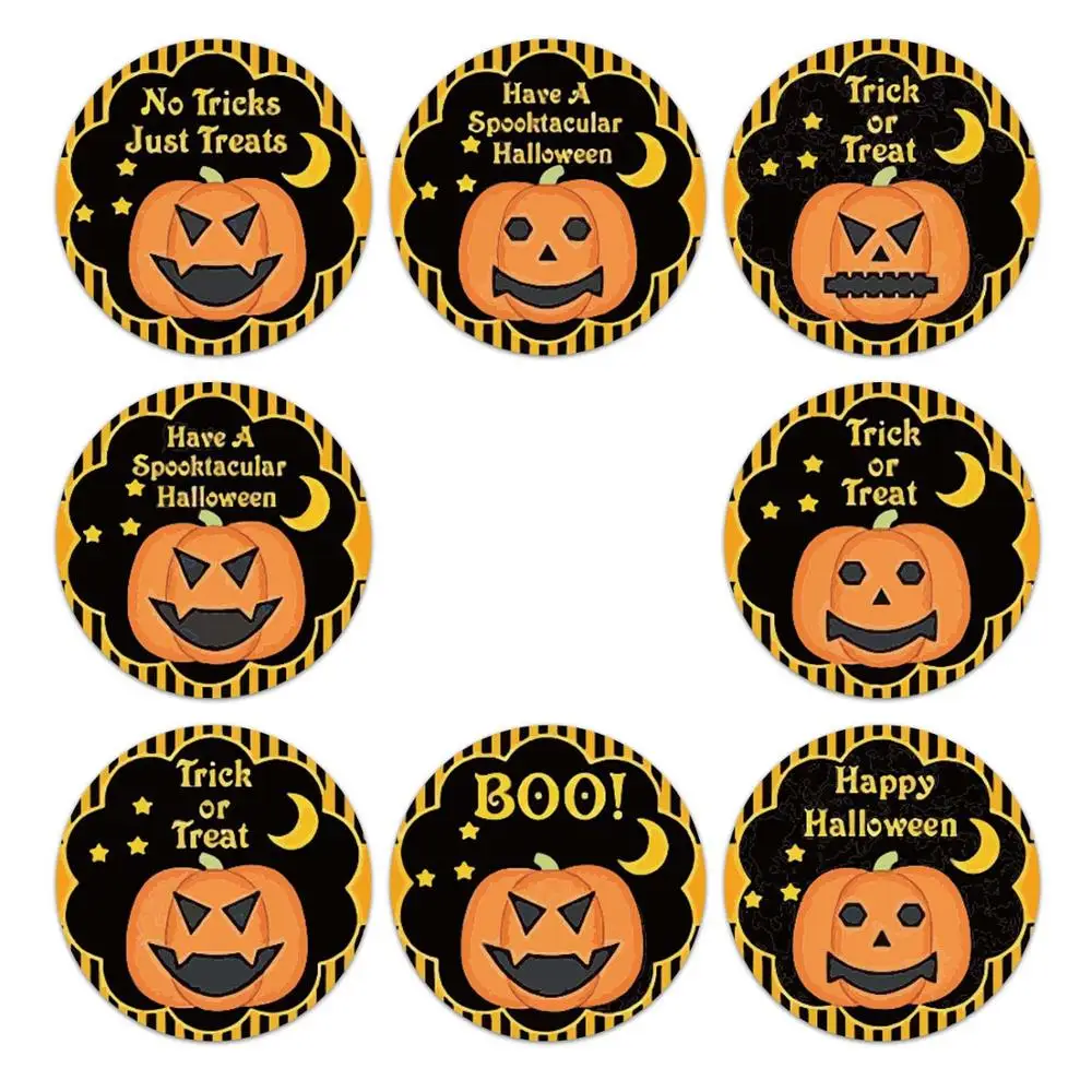 2021 NEW 50-500pcs Halloween Sticker Sealing Label Stickers Adhesive Sticker For Gifts Handmade Envelope DIY Stationery Stickers