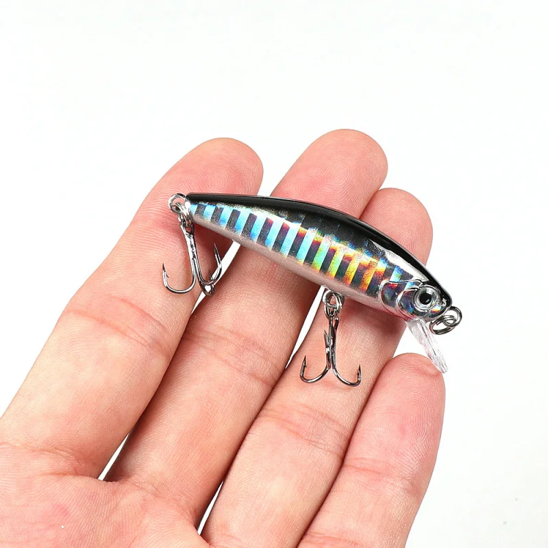 Künstlicher Fischköder im japanischen Stil, 6 cm/6 g, untergetauchter Minnow-Lua-Köder, Weitwurf, Meeresangeln, Süßwasserangeln für Barsch und Barsch