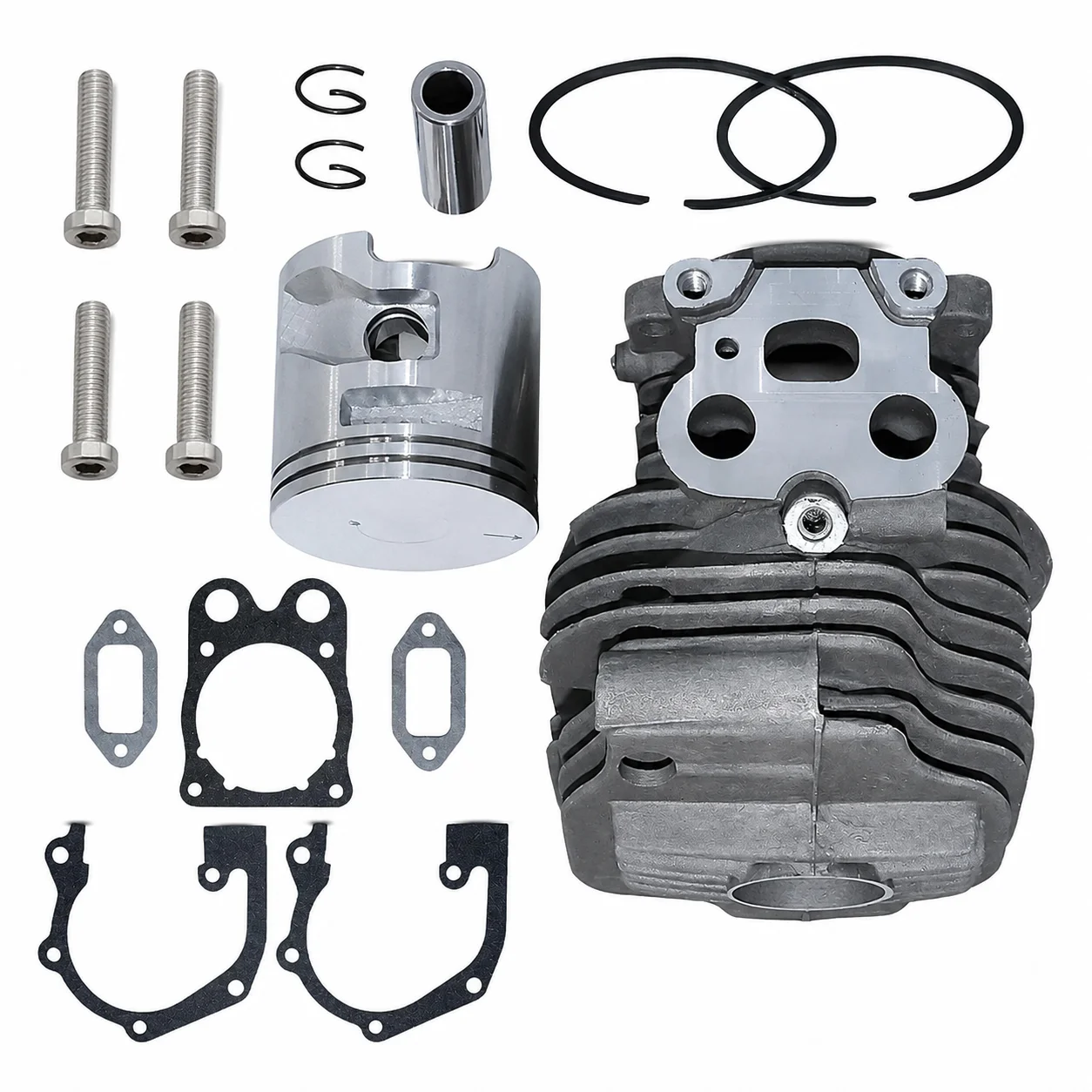 51mm Cylinder Piston Kit for Husqvarna Power Cutter K760 II K760 Active II K770 Chainsaw with Gasket Replace 581476102 581476103
