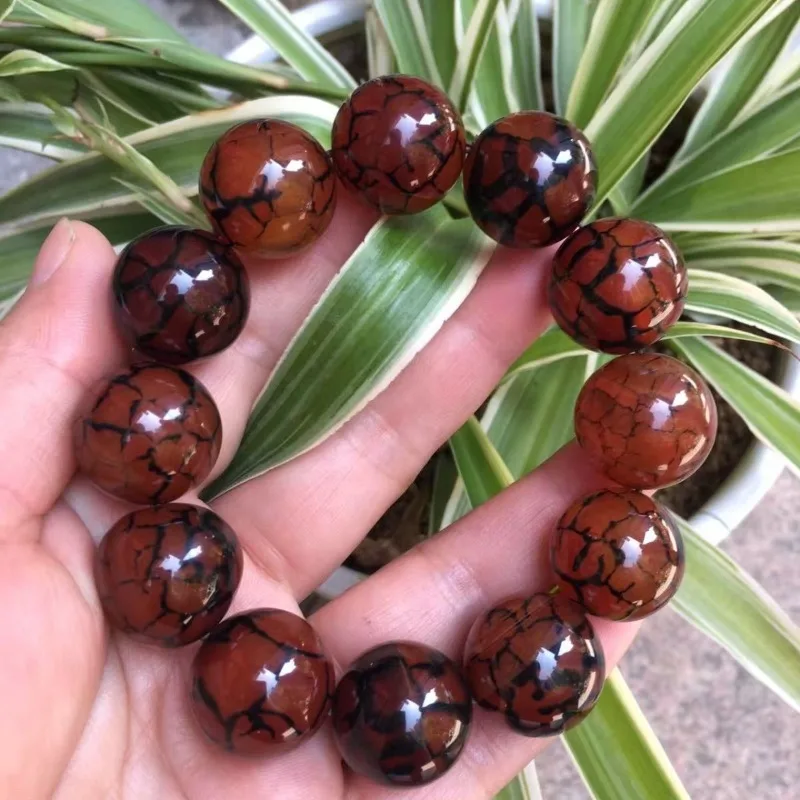 

Exquisite Fashion Dragon Pattern Agate Bracelet, Men's and Women's Versatile Bracelet.