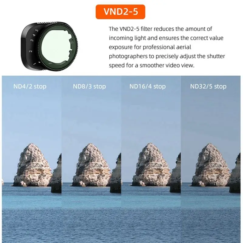 【Drone Accessories】 for 3Pro Filter Adjustable Portable Dimming Mirror 3 Lens Protection Accessories, VND2-5