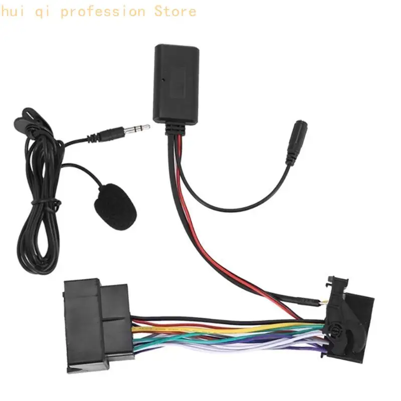 Music Receiver Car Stereo Cable Adapter Microphone for E60 E61 E90 E91 E92 E93 H8WE