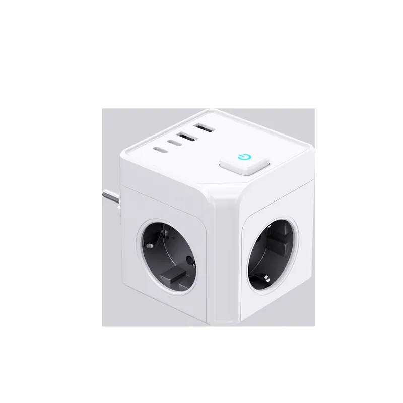 BOLRZO Custom Extended Cube Smart Home Power Sockets New Design 16A Rated Current European Union Standard Wall Sockets 2