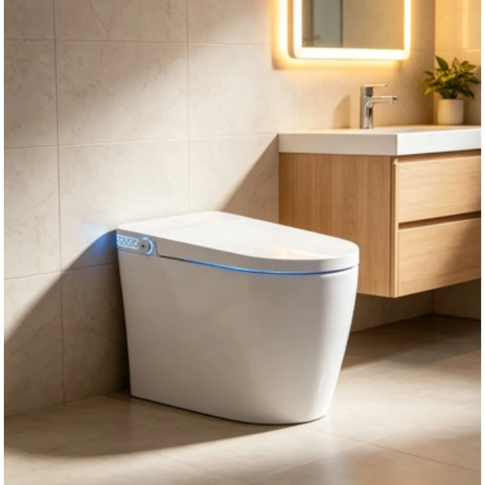 Smart Heated Bidet Toilet with Night Light Sensor