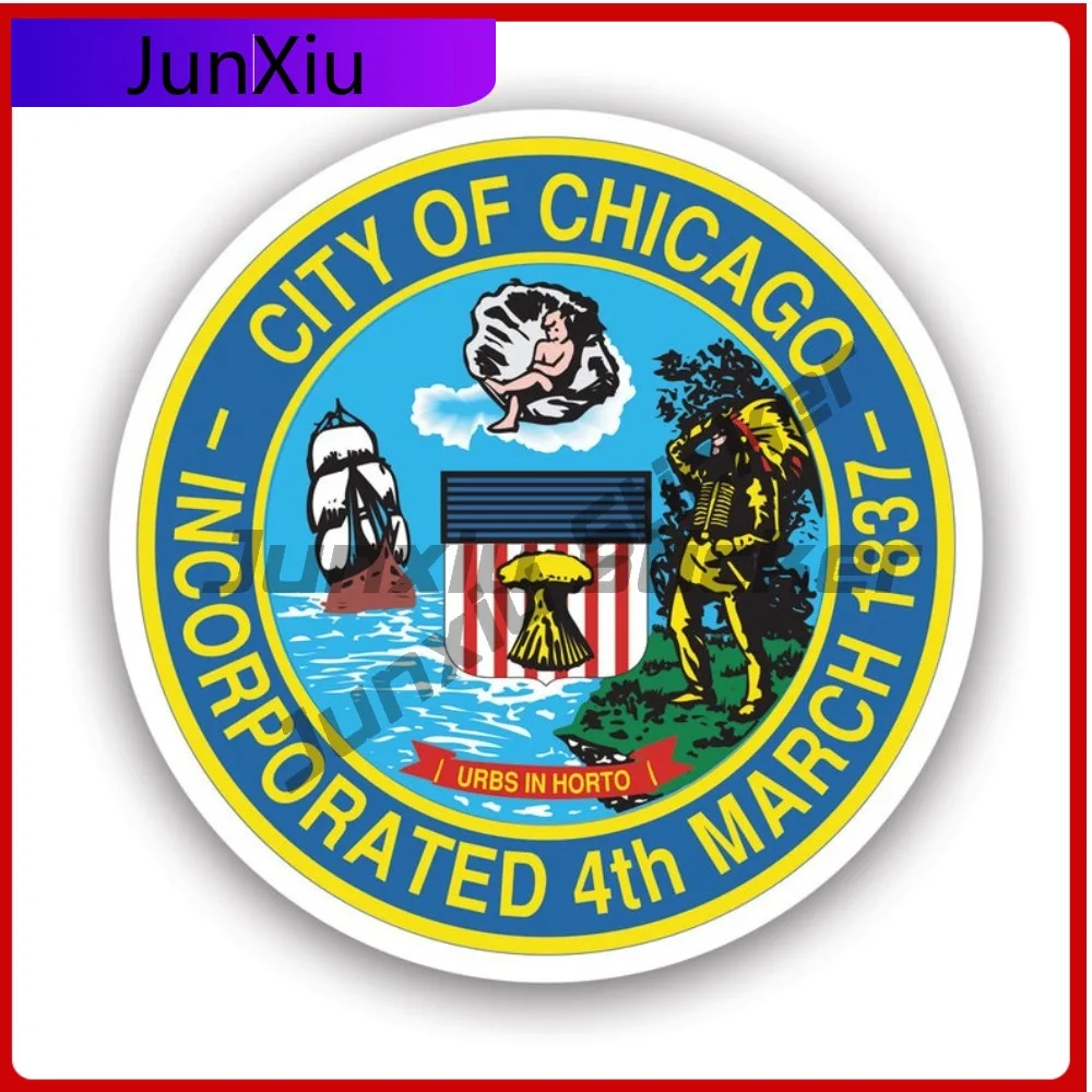 

Seal Of Chicago Sticker Creative Decals Auto Decor Car Sticker Vinyl Decal Waterproof Durable Fade Proof For Car Window Laptop