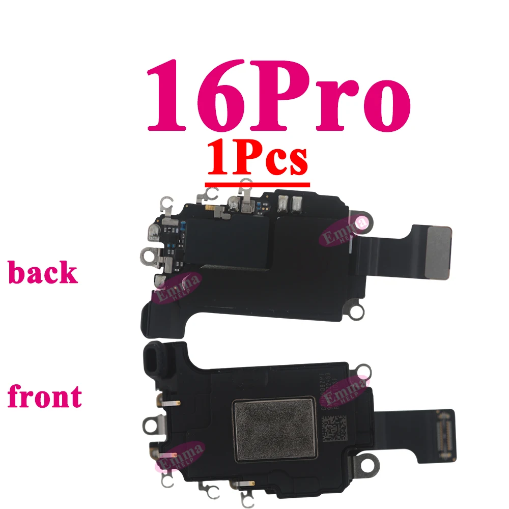 Top Earpiece Speaker for iPhone 16 15 Pro Max Plus Ear Sound Receiver with Proximity Sensor Flex Cable Replacement Repair Parts