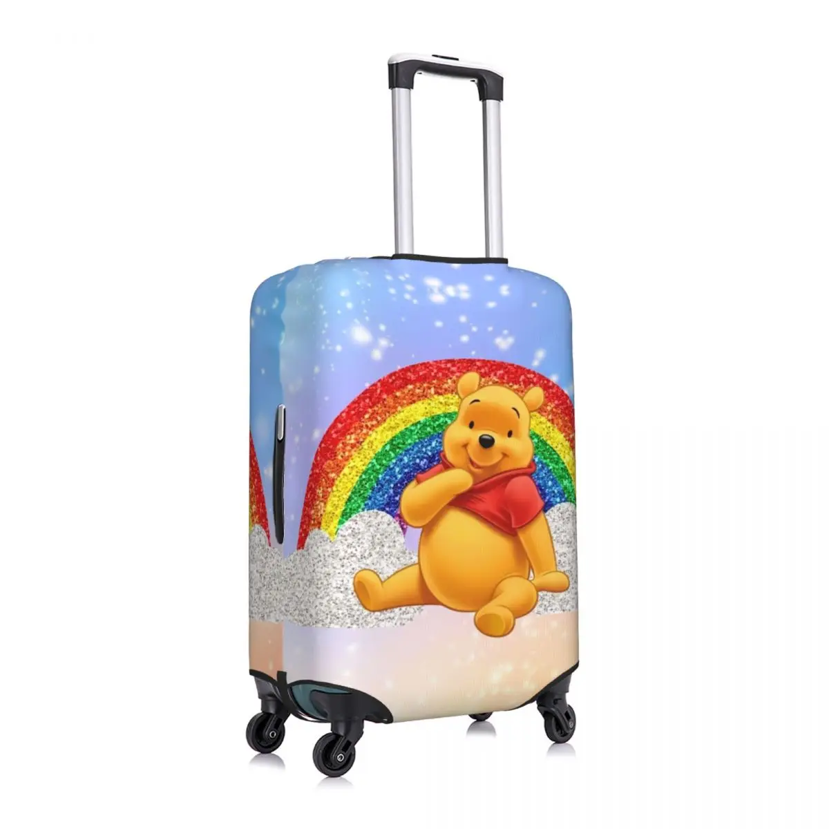 Custom Winnie The Pooh Cartoon Bear Luggage Cover Elastic Travel Suitcase Protective Covers Fits 18-32 Inch