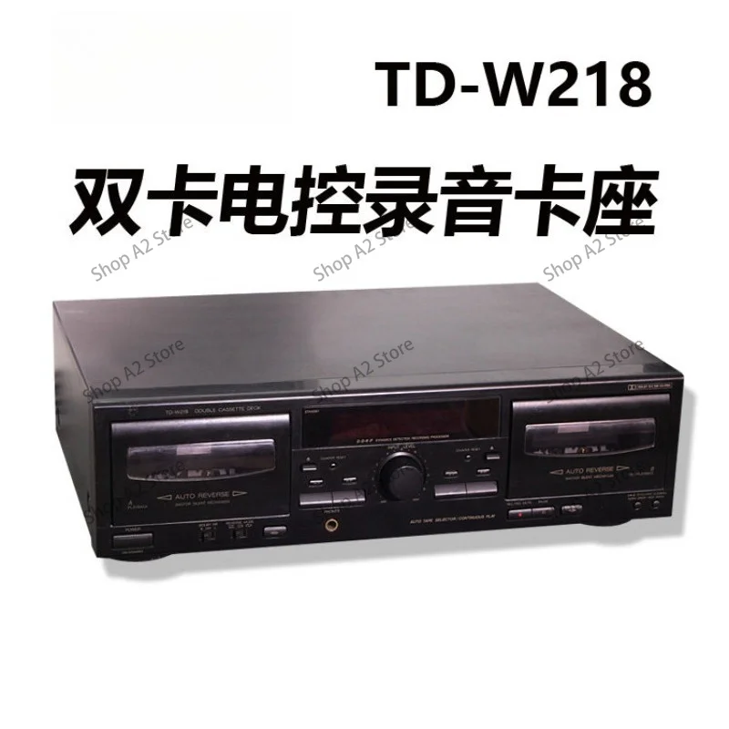 Dual Cassette Deck Recorder 2-Way Tape Deck Player with Auto Reverse Hi-Fi Stereo Sound Vintage Audio Equipment
