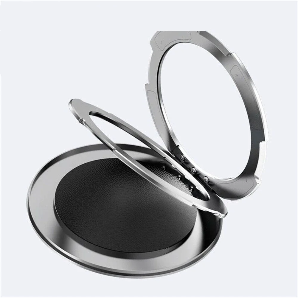 Asdipsa Genuine Cowhide Leather Case For OnePlus OPEN OPPO Find N3 Metal 360 Rotaring Ring Bracket Holder Cover