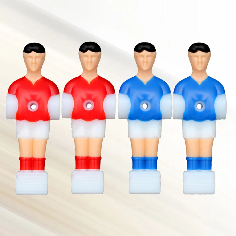 

4 PC Table Football Men Player Soccer Rod Foosball Replacement Parts Desktop Child