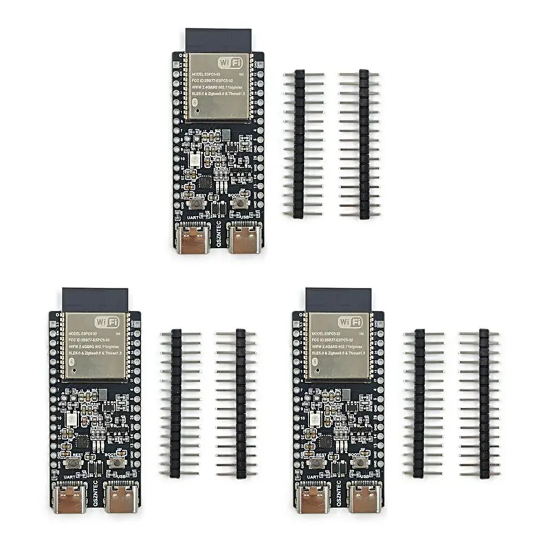 

Плата разработки A37T-3PCS ESP32-C5-Devkitc-1 N4R2, двухдиапазонный Wi-Fi 2.4G/5G + Bluetooth ESP32-C5-N4R2