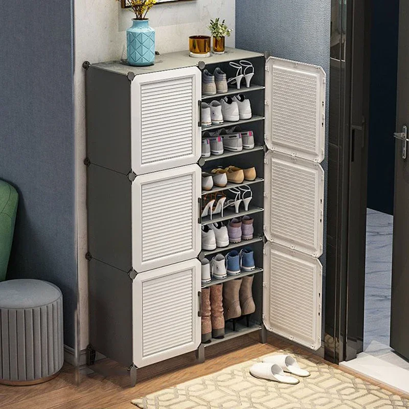 Modern Simplicity Multilayer Shoe Rack Hallway Cabinets for Living Room Storage Dustproof Sandals Cupboard Furniture New