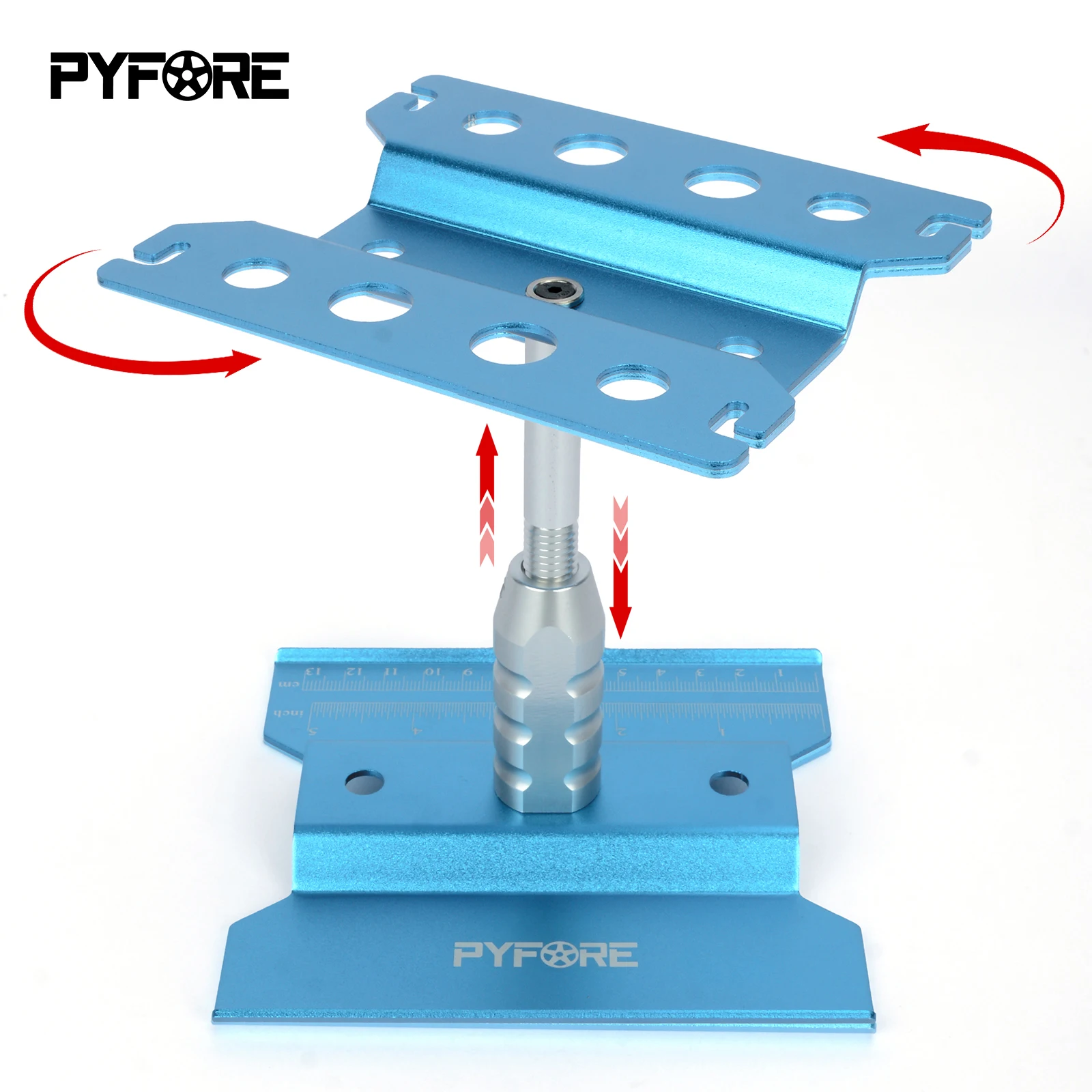 RC Cars Tool Heightening Work Stand Assembly Platform 360 Degree Rotate Repair Station 1/10 1/8 Buggy Crawler Car