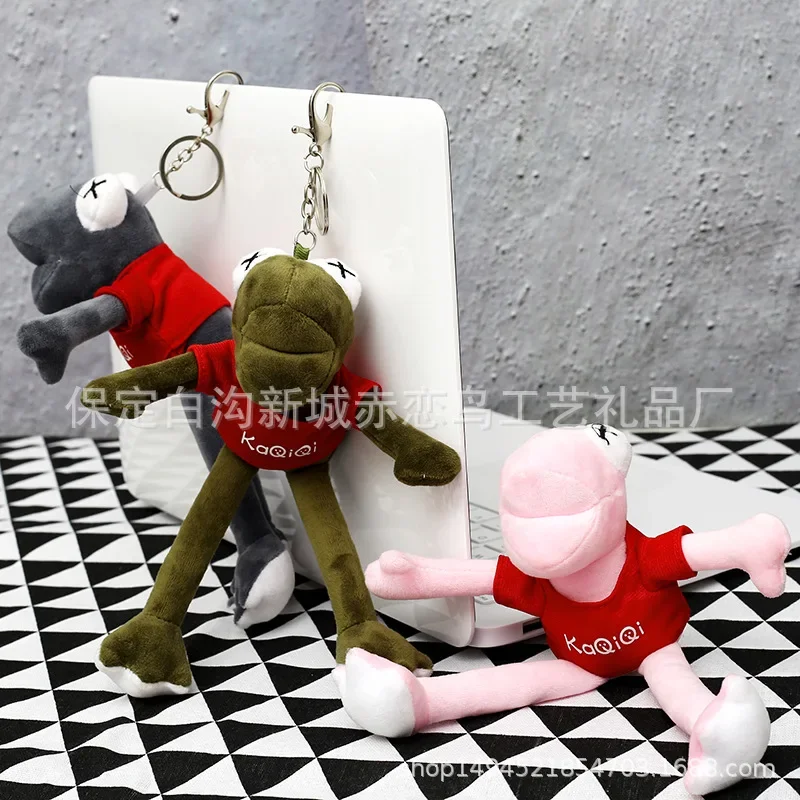 Long Legged Frog Plush Doll Pendant Bag  Toy Key Chain Cute Plush Keychain