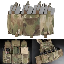 Tactical QUAD 5.56 Magazine Pouch Placard QASM Clasp Front Panel for CPC FCSK ARC JPC Plate Carrier Hunting Vest