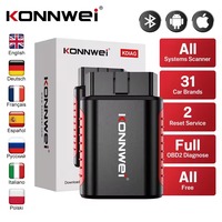 KONNWEI KDIAG Bluetooth OBD2 Scanner Full System Car Diagnostic Tool Oil Reset Battery Match Code Reader Lifetime free Update