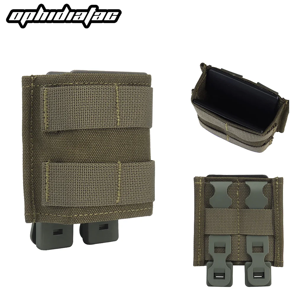 Ophidian rápido 7.62 bolsa magnética única (curta) coldre de revista suporte de carregador de caça com acessórios de inserção de cunha kydex