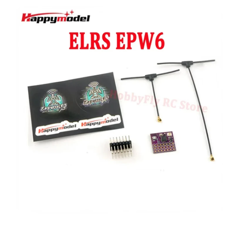 

HappyModel ExpressLRS ELRS EPW6 TCXO 2,4 ГГц 6-канальный ШИМ-приемник EPW5 обновлен для радиоуправляемого самолета с фиксированным крылом