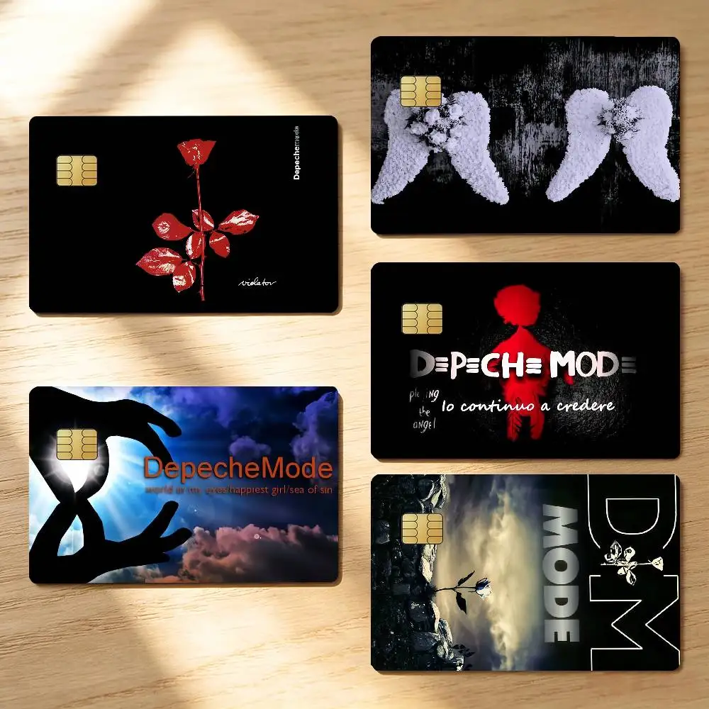Rock Band D-Depeche M-Mode Credit Skin Cover Card Stickers 4PCS Film Bus Pass Front Decoration Bank Debit Waterproof