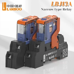 LANBOO J13A Micro voltage plug-in relay 5pin 8pin DC12V/DC24V/AC220V 12A relay AC 220v DC 24V universal relay