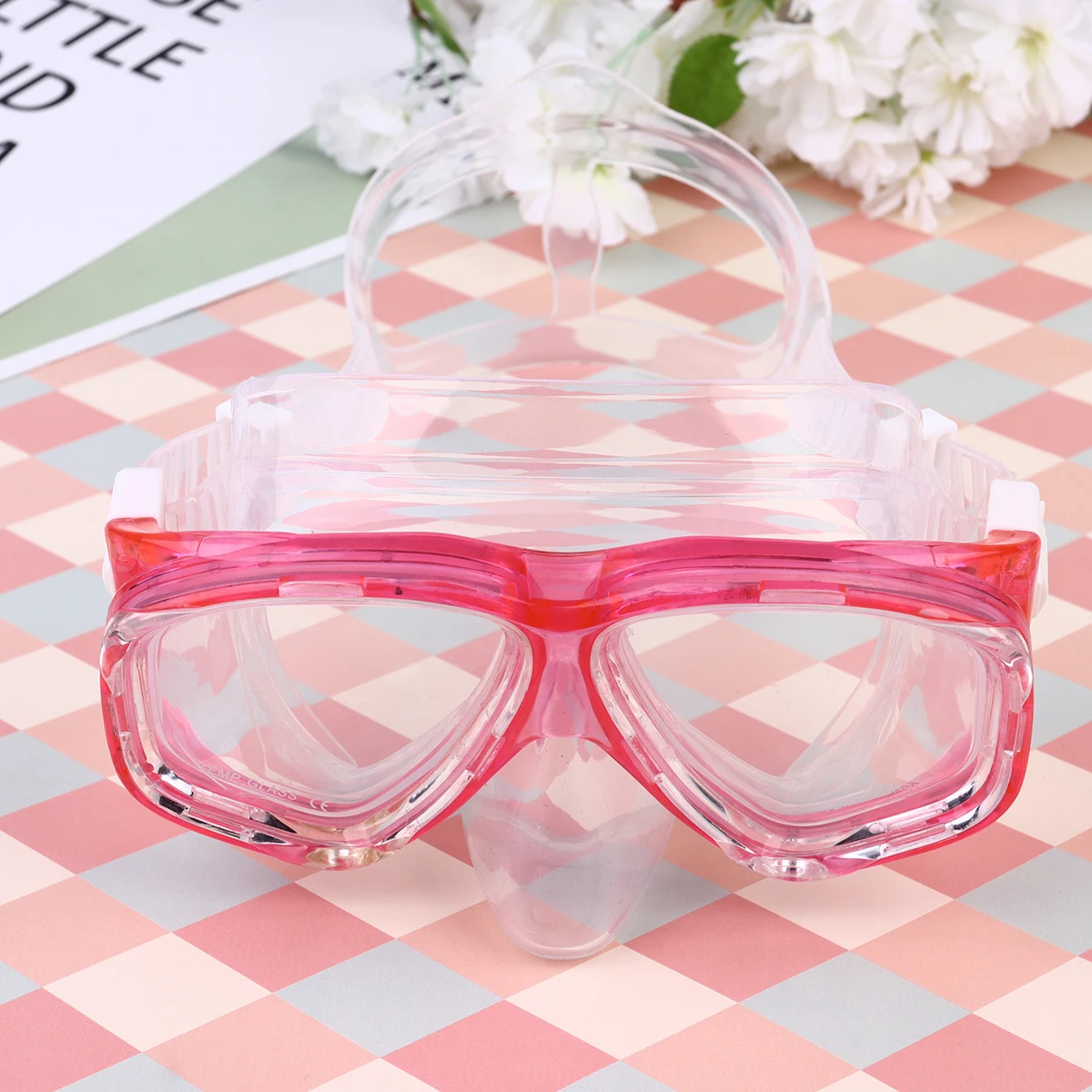 

Adults Swimming Mask Snorkeling Scuba Diving Goggle Tempered Glass Water Equipment Accessories Women Adults Diving Frameless