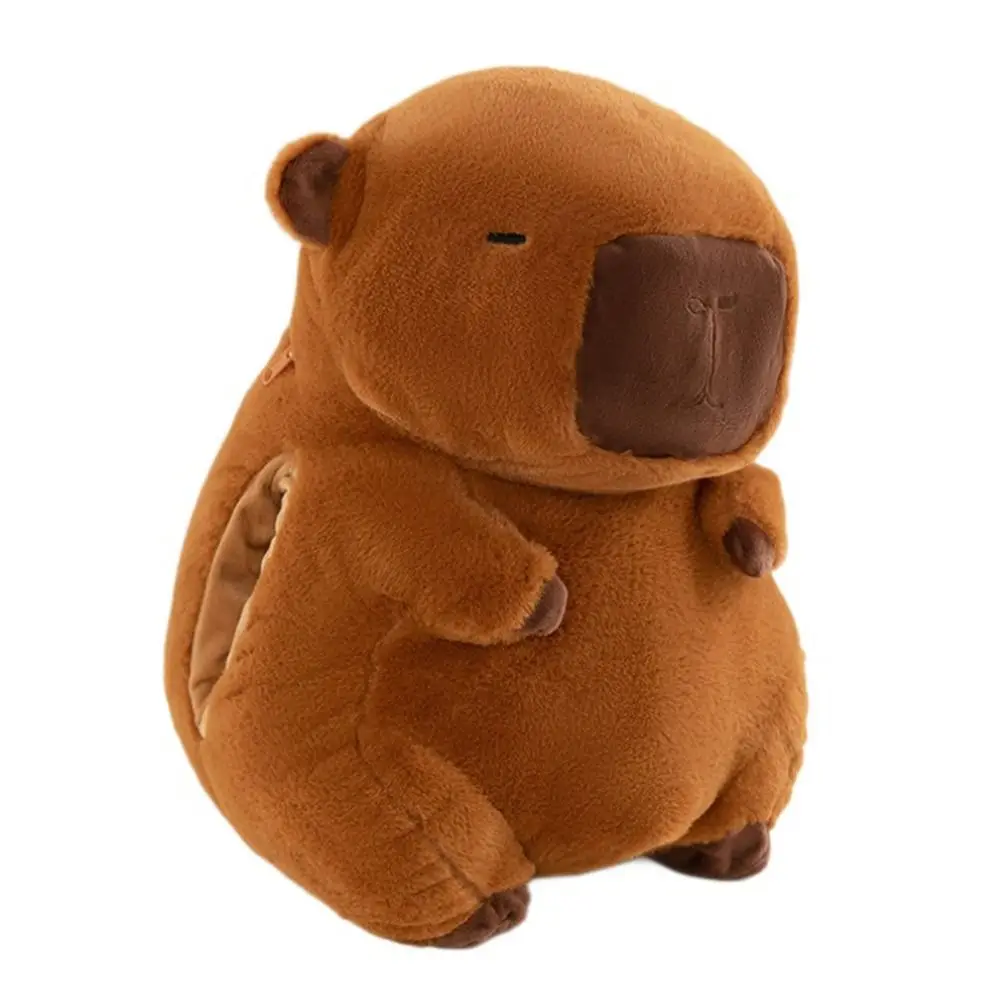 Soft Capybara Hand Warmer Pillow Cartoon Funny Capybara Plush Hand Warmer Portable PP Cotton Capybara Sleeping Pillow