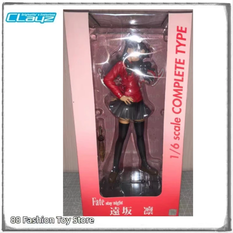

In Stock Original Clayz Stay Night Tohsaka Rin Statue Collection Doll Ornament Model Anime Character