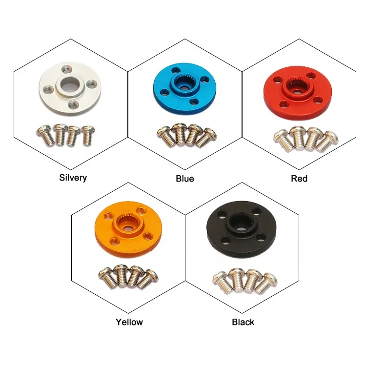 10PCS Aluminium Legierung Servos Arm Runde Typ 25T Metall Servo Disc Horn Für DS3115 DS3218 MG995 MG996R RC futaba Roboter Auto