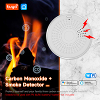 Tuya 2 In 1 Version Smoke Fire Sound Alarm Sensor WiFi Function Smoke Detector & Carbon Monoxide Co Gas Detector With Smart Life
