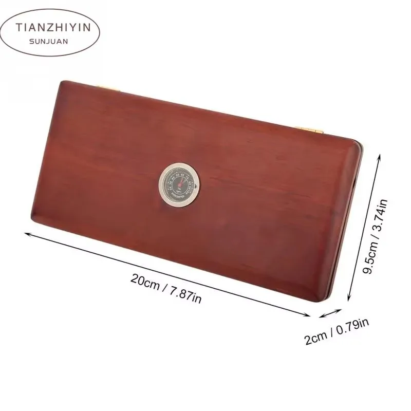 Elegant Red Hand-Carved Wooden Oboe Reeds Holder Case Holds 20 Reeds Durable Musical Instrument Accessory