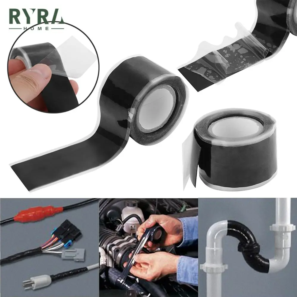 Hot Sale Waterproof Silicone Performance Repair Tape Bonding Rescue Self Fusing Wire Hose Black Transparent Duct Tape Film Tape