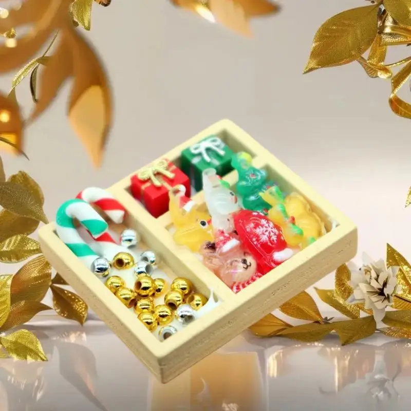 

Fashion Dollhouse Miniature Christmas Tree Hanging Ornaments Candy Gift Box For Christmas Scenes Doll Accessories Toys