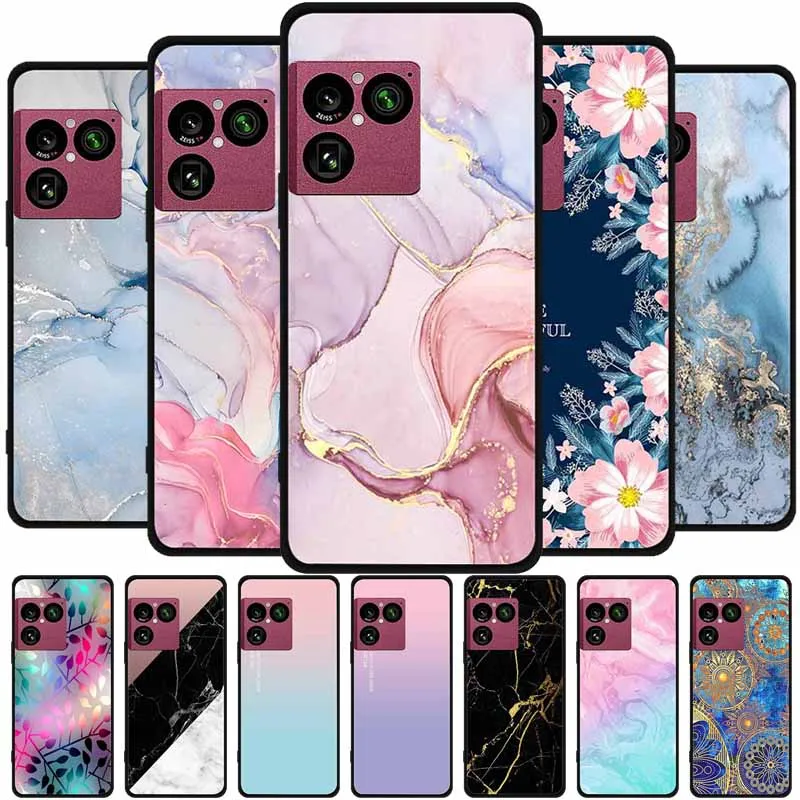 Capa para Sony Xperia 1 VIII 5G 6.5" em Silicone Preto TPU, Capa de Telefone Macia para Sony Xperia1 VIII, Protetor Fashion em Mármore