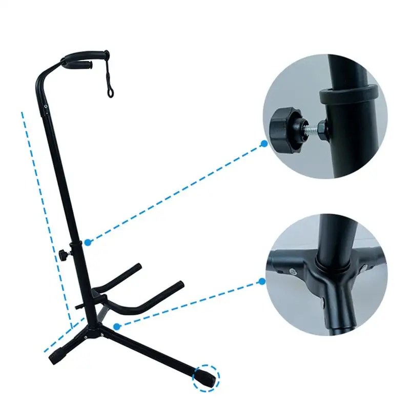 Electric Guitar Stand Vertical Guitar Bass Holder Portable Electric Guitar Accessories Cello Stand For Acoustic Banjos Bass