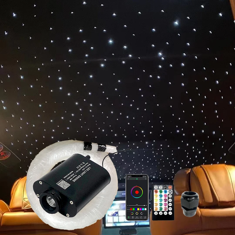 

Optical fiber lamp Twinkle Fiber Optic Star ceiling kit Bluetooth Control Starry Car LED Light Kid Room mixed factory outlet l