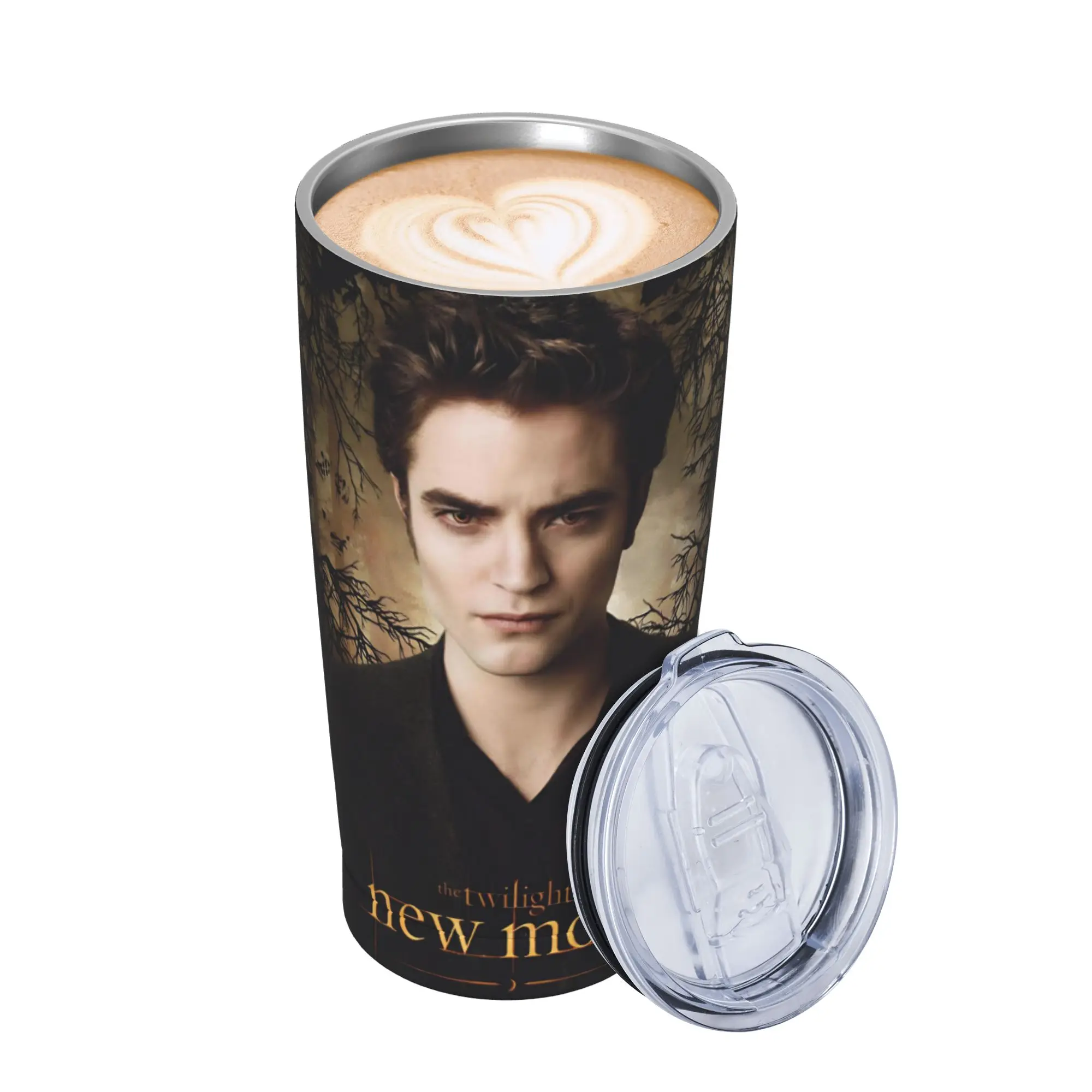 Edwards Cullen  Insulated Tumbler with Lid  Stainless Steel Coffee Mugs Outdoor Travel Hot Cold Drinks Cups 20oz